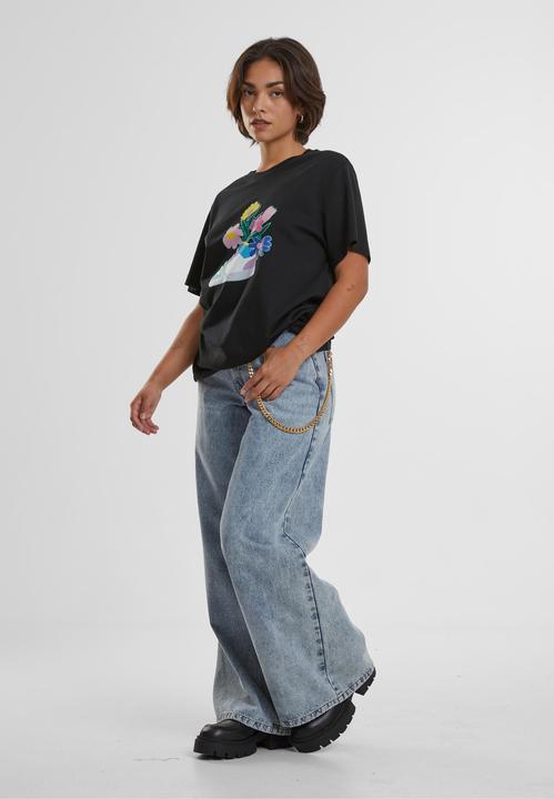 Produktbild Mister Tee Ladies Flower Sneaker Tee - 19039 (XS)