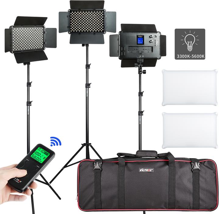 Actual product image Viltrox VL-S192T LED Light Triple Kit