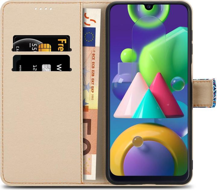 Produktbild Cadorabo Book Hülle mit Print für Samsung Galaxy M31 (Samsung Galaxy M31)