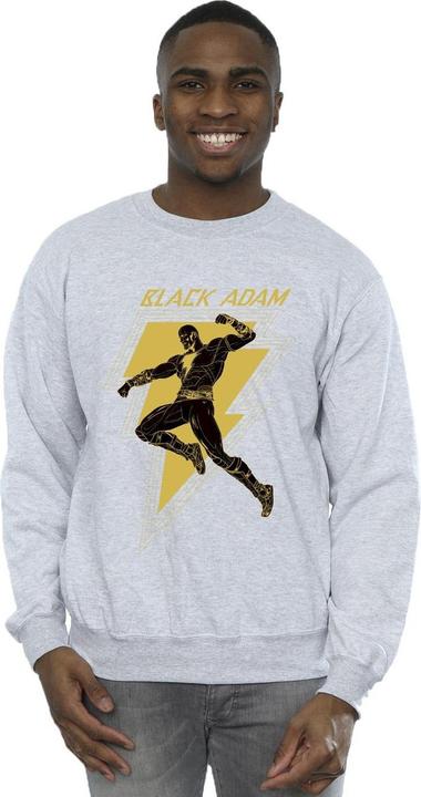 Produktbild Schwarz Adam Golden Bolt Brust Baumwolle Sweatshirt (S)