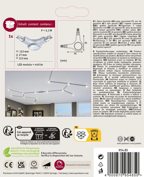 Immagine prodotto Paulmann Connettore a L per LED URail