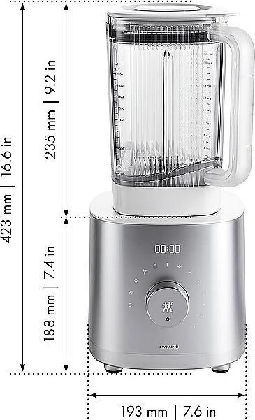 Produktbild Zwilling Enfinigy silber Hochleistungsstandmixer,1.8l - CH-Stecker (1600 W)