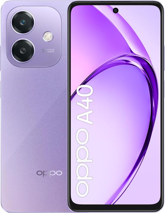 Actual product image OPPO A40 (128 GB, Starry Purple, 6.67", Dual SIM, 50 Mpx, 4G)