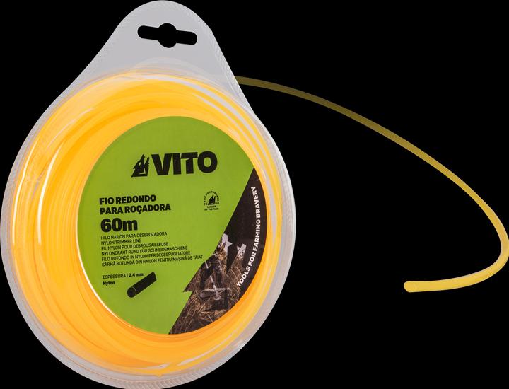 Immagine prodotto VITO Cavo di nylon rotondo per decespugliatore (Pioniere delle erbacce, Lenza per tagliabordi + rocchetto di lenza)