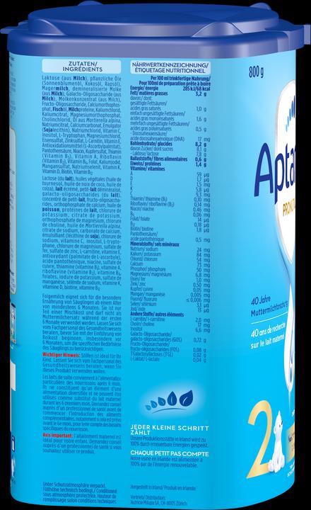 Produktbild Aptamil Pronutra 2 (800 g, ab 6 Monaten)