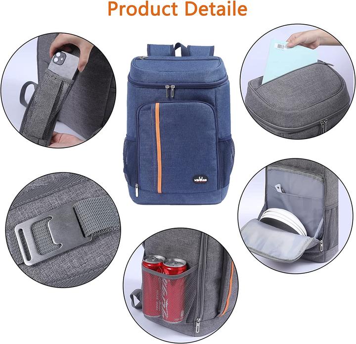 Image du produit Mcxkj Sac à dos isotherme 28L, bleu (28 l)