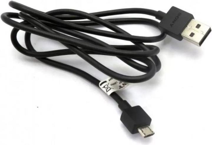 Produktbild Sony USB cable ORG Xperia Z / Z1 / Z2 / Z3 / Z5 microUSB (EC803) black (1M) (1 m, USB 3.0)