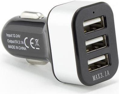 Actual product image Sbox Car Charger CC-331B 3.1A black/grey