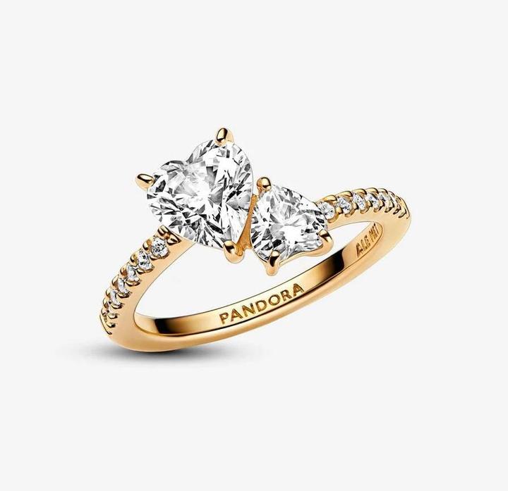 Image du produit Pandora Double coeur (54, Or 585/14 K)
