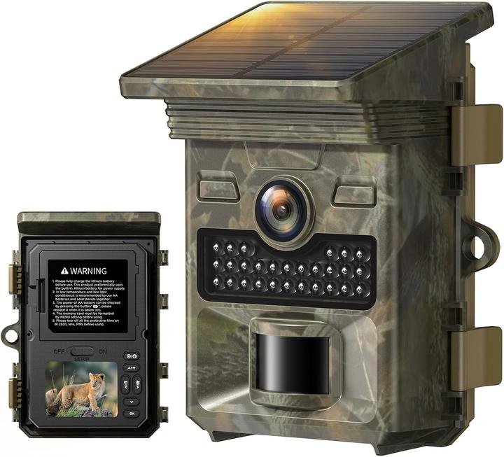 Voopeak Solar-Wildkamera 4K mit Bewegungsmelder