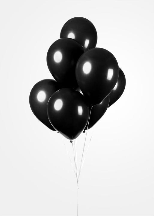 Actual product image Globos Europe Balloons Black 30cm, 10pcs. (10 x)