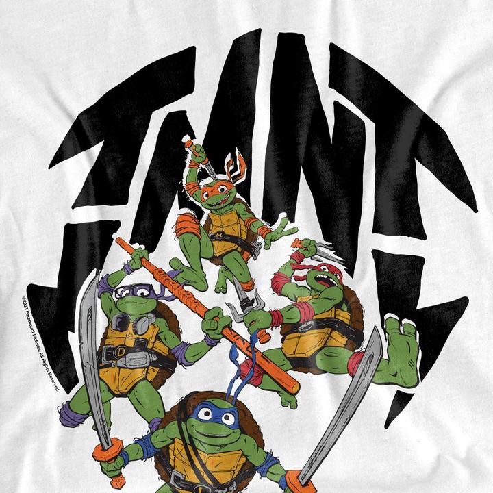 Actual product image Teenage Mutant NT Mens Mutant Mayhem Turtle Shell T-Shirt (XL)