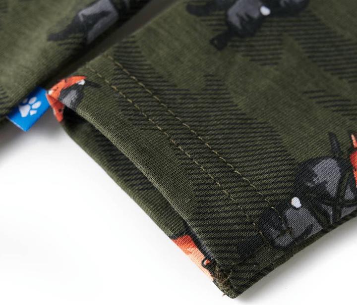 Actual product image VidaXL Children's pyjamas with long sleeves Khaki 116,Material: 100 (116)