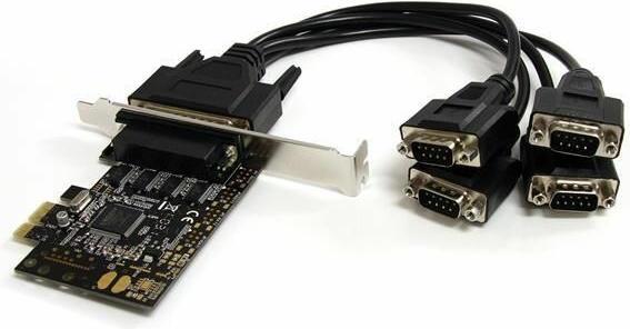 Actual product image StarTech 4 Port Serial RS232 PCI Express Interface Card