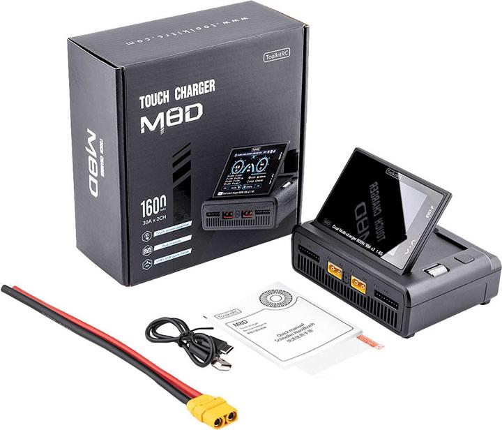 Image du produit Toolkitrc Chargeur double M8D 1600W DC, 1-8S