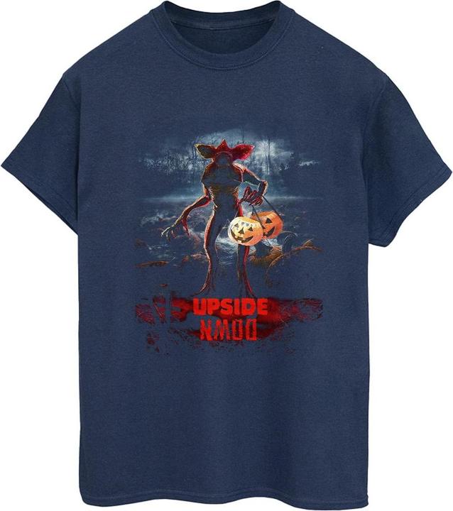 Netflix Stranger Things Pumpkin Upside Down TShirt (S)