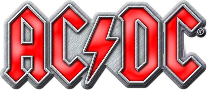AC/DC Logo Abzeichen Emaille