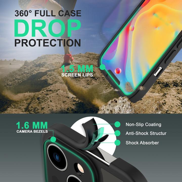 Immagine prodotto Nalia Busta ibrida trasparente a 360 gradi (Apple iPhone 14 Plus)