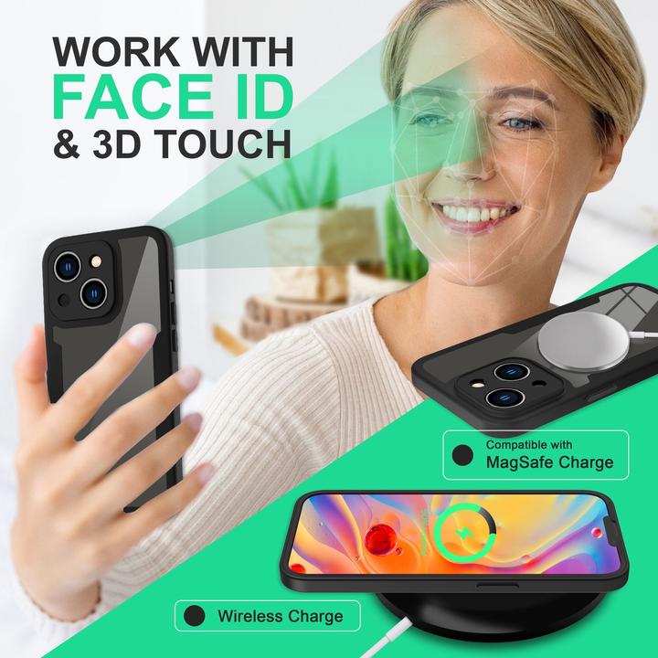 Immagine prodotto Nalia Busta ibrida trasparente a 360 gradi (Apple iPhone 14 Plus)
