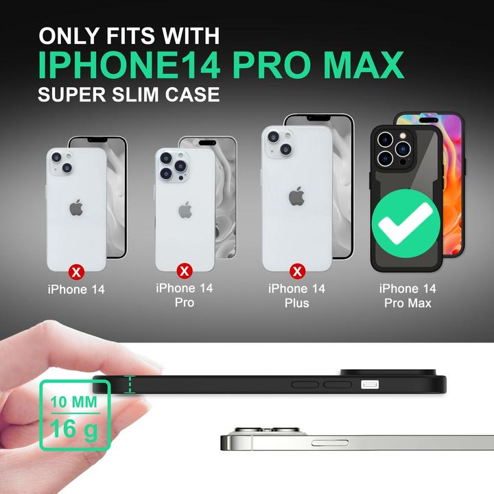 Actual product image Nalia Clear 360 Degree Hybrid Envelope (Apple iPhone 14 Pro Max)