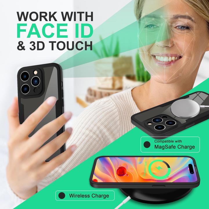 Actual product image Nalia Clear 360 Degree Hybrid Envelope (Apple iPhone 14 Pro Max)