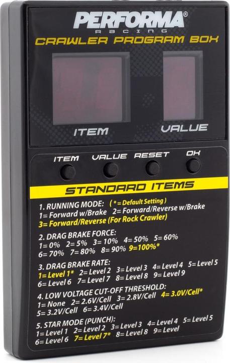 Image du produit Performa Racing Performa P1 Radical Crawler LED Program Box