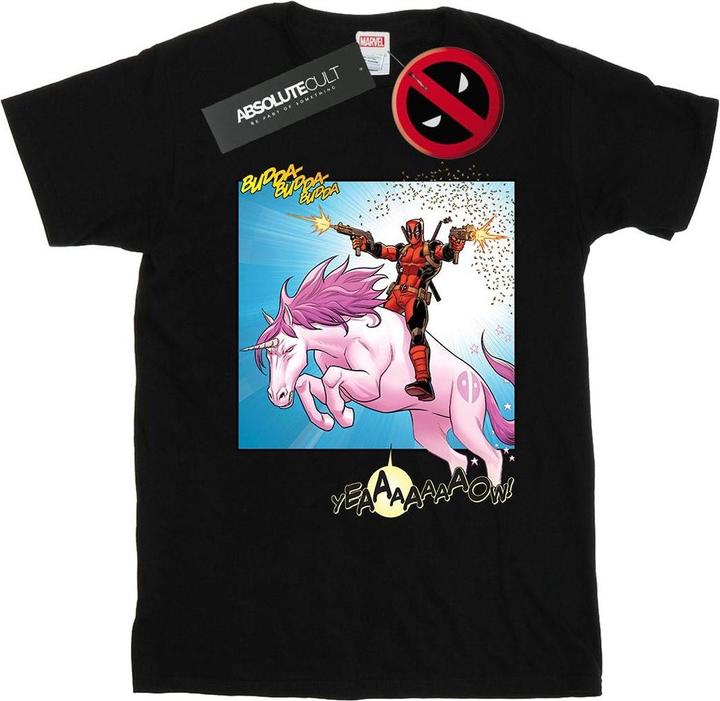Actual product image Womens/Ladies Deadpool Hey You Cotton Boyfriend T-Shirt (3XL)