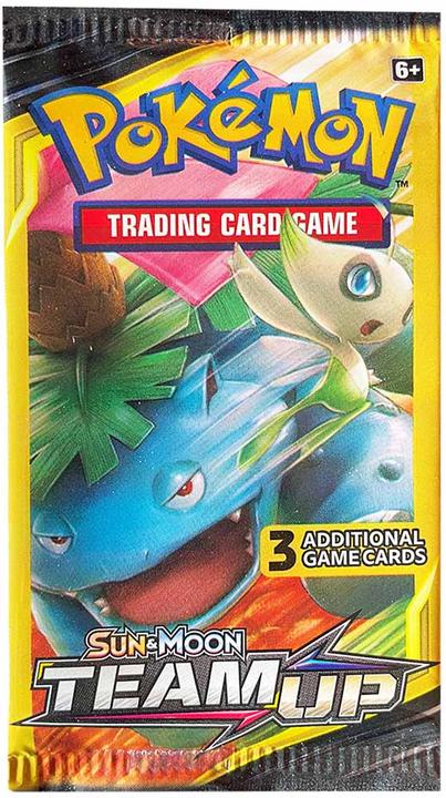 Produktbild Pokémon Sun & Moon Team UP Booster (1 Packung mit 3 Karten) (Englisch, Booster Pack)