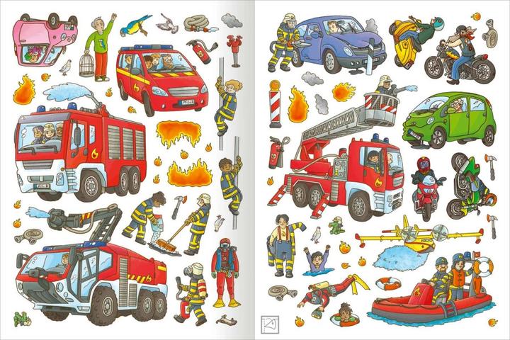 Produktbild Mein Polizei- und Feuerwehr-Stickerheft