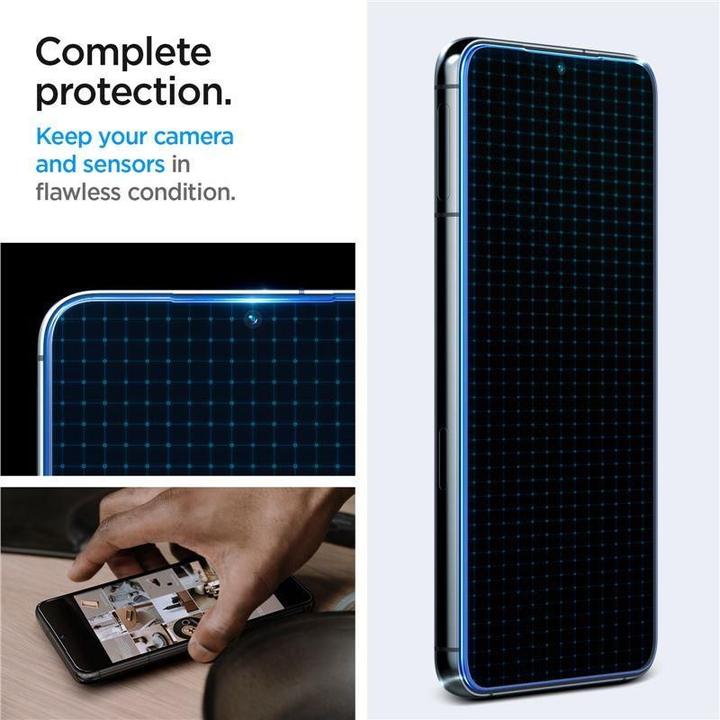 Actual product image Spigen Glas.TR Sam S23 2szt./2pcs "EZ FIT" AGL05958 szkło hartowane (2 Piece, Samsung Galaxy S23)