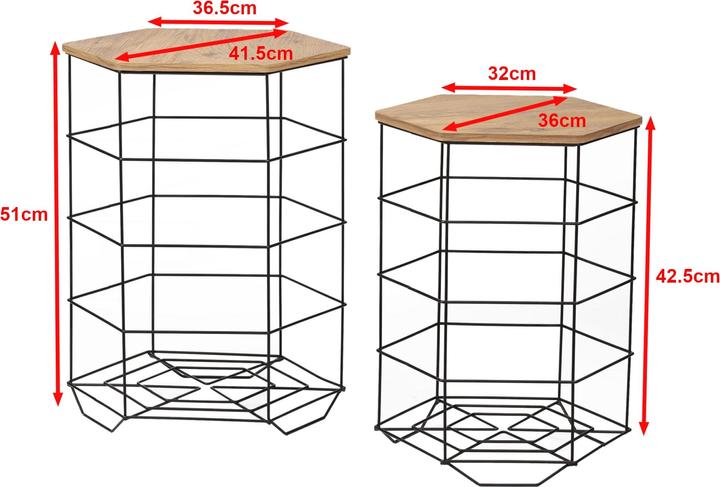 Immagine prodotto En.Casa Emma (41,5 x 41,5 x 42,5 cm)