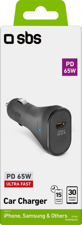 Immagine prodotto SBS Caricabatterie da auto USB-C PD 65W