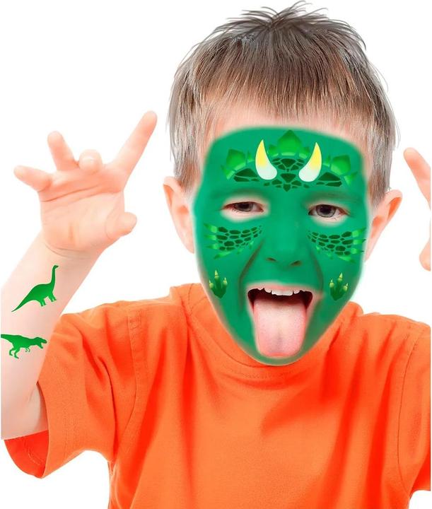Actual product image Fiesta Dino make-up stencil 14x20cm