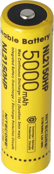 Produktbild Nitecore Li-Ion Akku Typ 21700 - 5000mAh - NL2150HP
