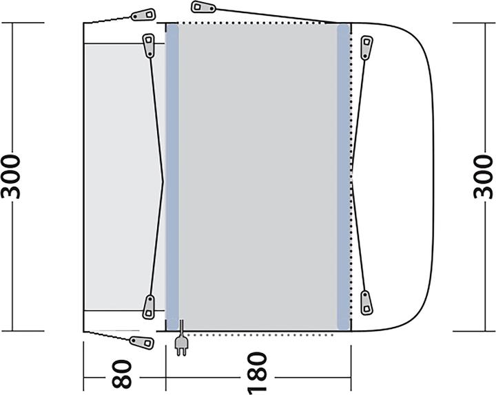 Produktbild Outwell California Highway, Fahrzeugtyp: Bus, Aufbauart: Aufblasbar (Vorzelt, 15.40 kg)