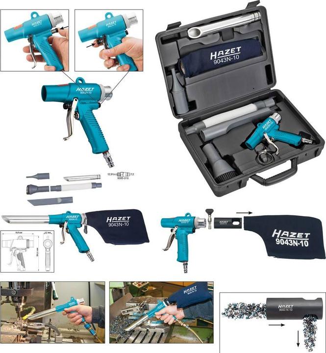 HAZET Air blow and suction gun ∙ switchable 9043N-10