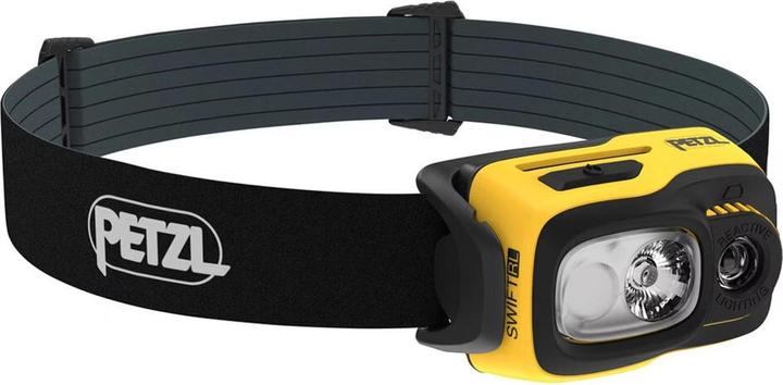 Actual product image Petzl E810AB00 SWIFT RL headlamp, black/yellow (1100 lm)