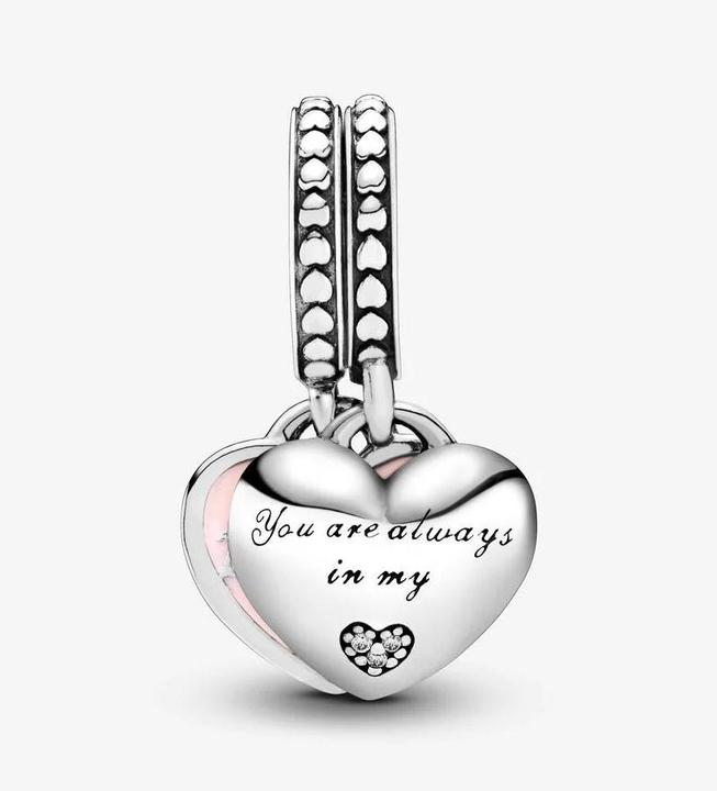 Actual product image Pandora Mother & daughter hearts (Sterling silver 925, Enamel)