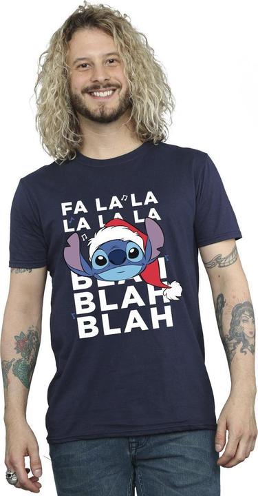 Produktbild Disney Lilo And Stitch Christmas Blah Blah Blah TShirt (XXL)