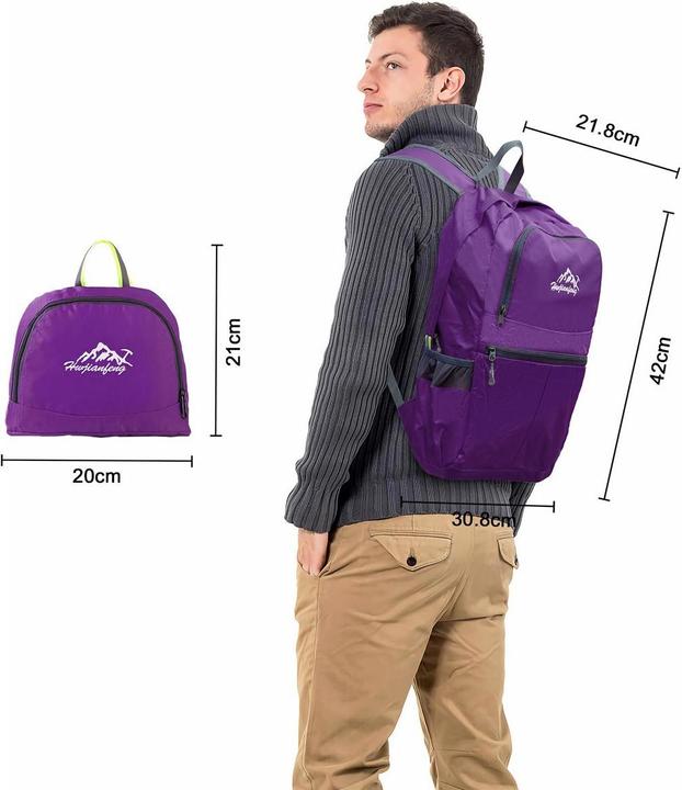 Produktbild Intirilife Faltbarer Rucksack in Violett (36 l)