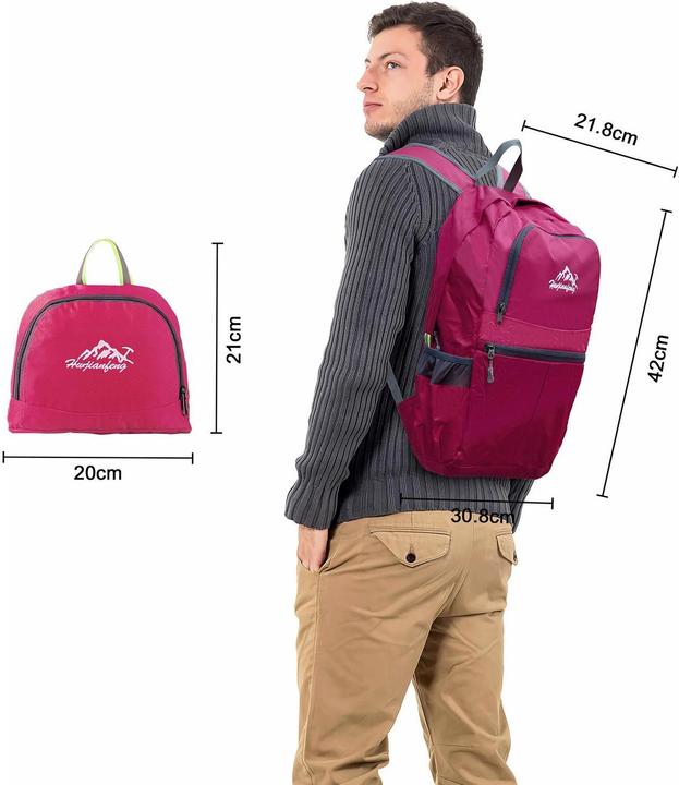 Produktbild Intirilife Faltbarer Rucksack in Pink (36 l)