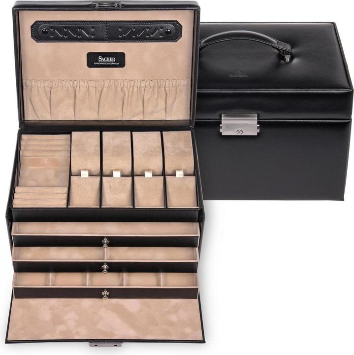 Produktbild Sacher 73.107.010443 - Schmuckkasten Katja new classic schwarz Leder