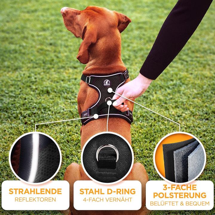 Produktbild Tierhood Reflektierendes Anti-Zug Hundegeschirr, gepolstert (45, Hund, Allgemein)