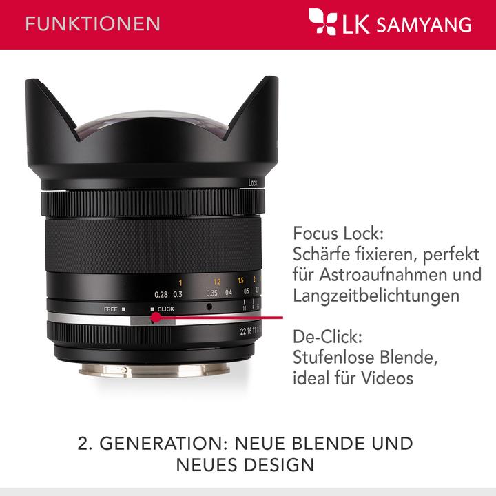 Actual product image Samyang 14mm f/2.8 MKII Canon EF (Canon EF, APS-C / DX)
