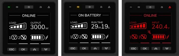 Actual product image APC SRTG5KXLI uninterruptible power supply (UPS) Double-conversion (Online) 5 kVA 3 AC outlet(s) (5000 VA, 5000 W, Online double converter UPS)