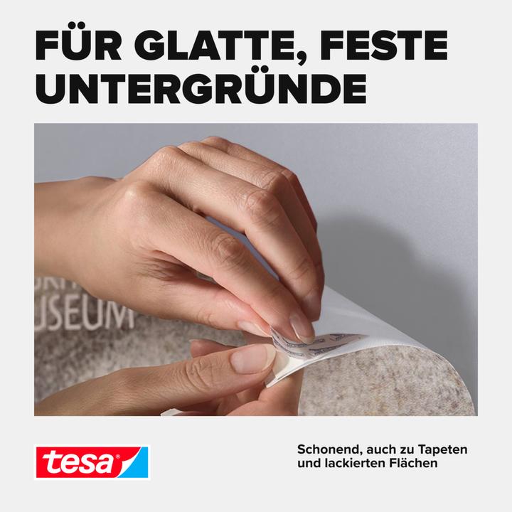 Image du produit tesa Powerstrips POSTER, capacité de maintien de 200g, 20x bandes adhésives double face (0.20 kg)