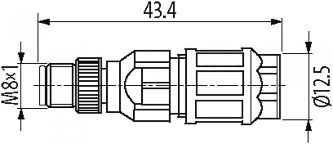 Image du produit Murr Elektronik 7000-08325-0000000 Sensor-/Aktor-Steckverbinder, unkonfektionier