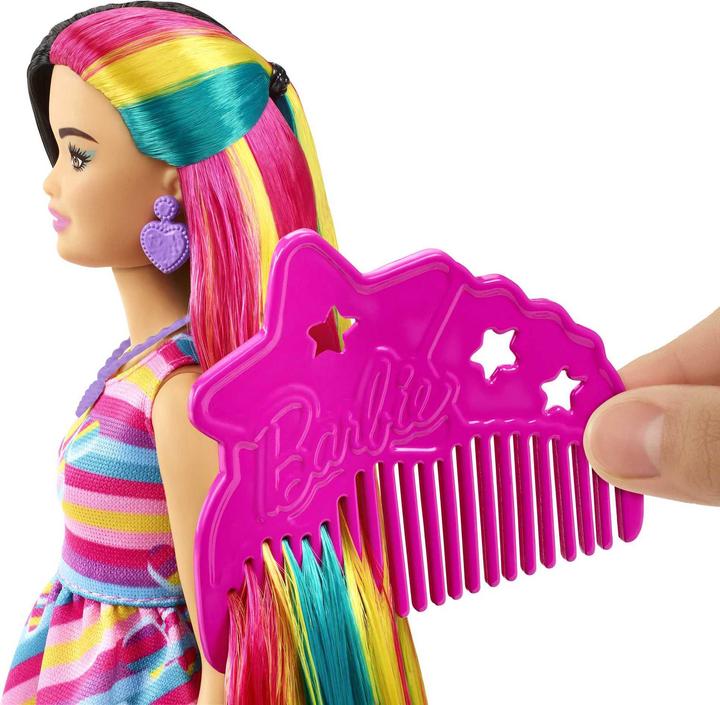 Actual product image Barbie Totally Hair doll in heart look, Petite, 21.6 cm long hair, 15 accessories, from 3 years old
