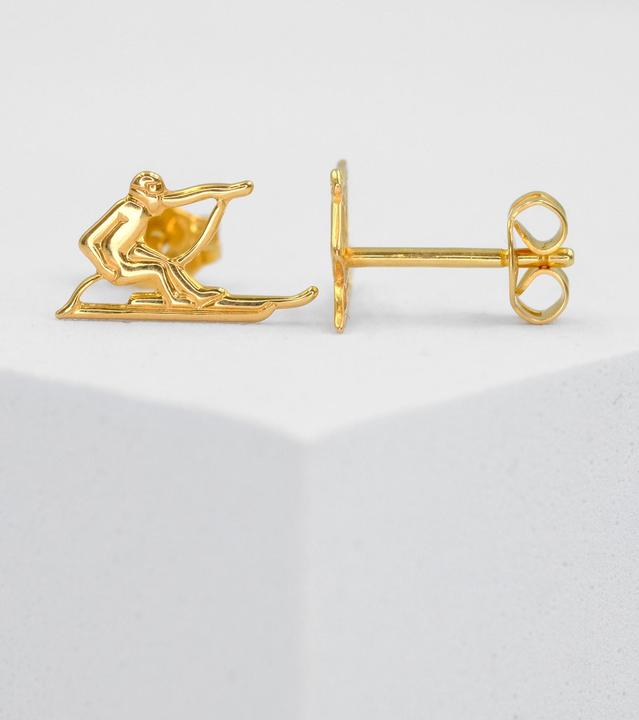 Actual product image Muau Skiing (750/18 K Yellow gold)