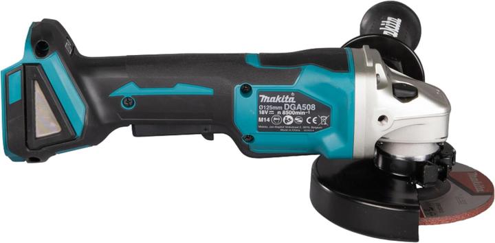 Actual product image Makita DGA508Z Cordless angle grinder, 18 V, ø125mm, 8500 min-1, paddle switch, Without batteries and charg (125 mm)